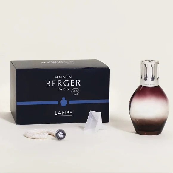 New!  Maison Berger Paris Oval Prune Marron Lampe - Picture 3 of 9